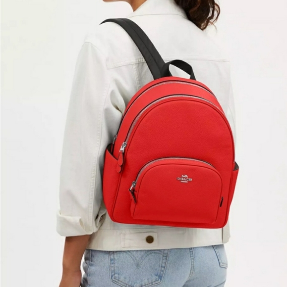 Coach Court backpack Miami red - Picture 3 of 7